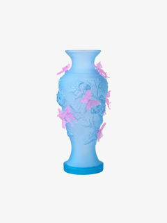 livarié flower BLUE LARGE PAPILLON VIF VASE  |  TROVE & TONE