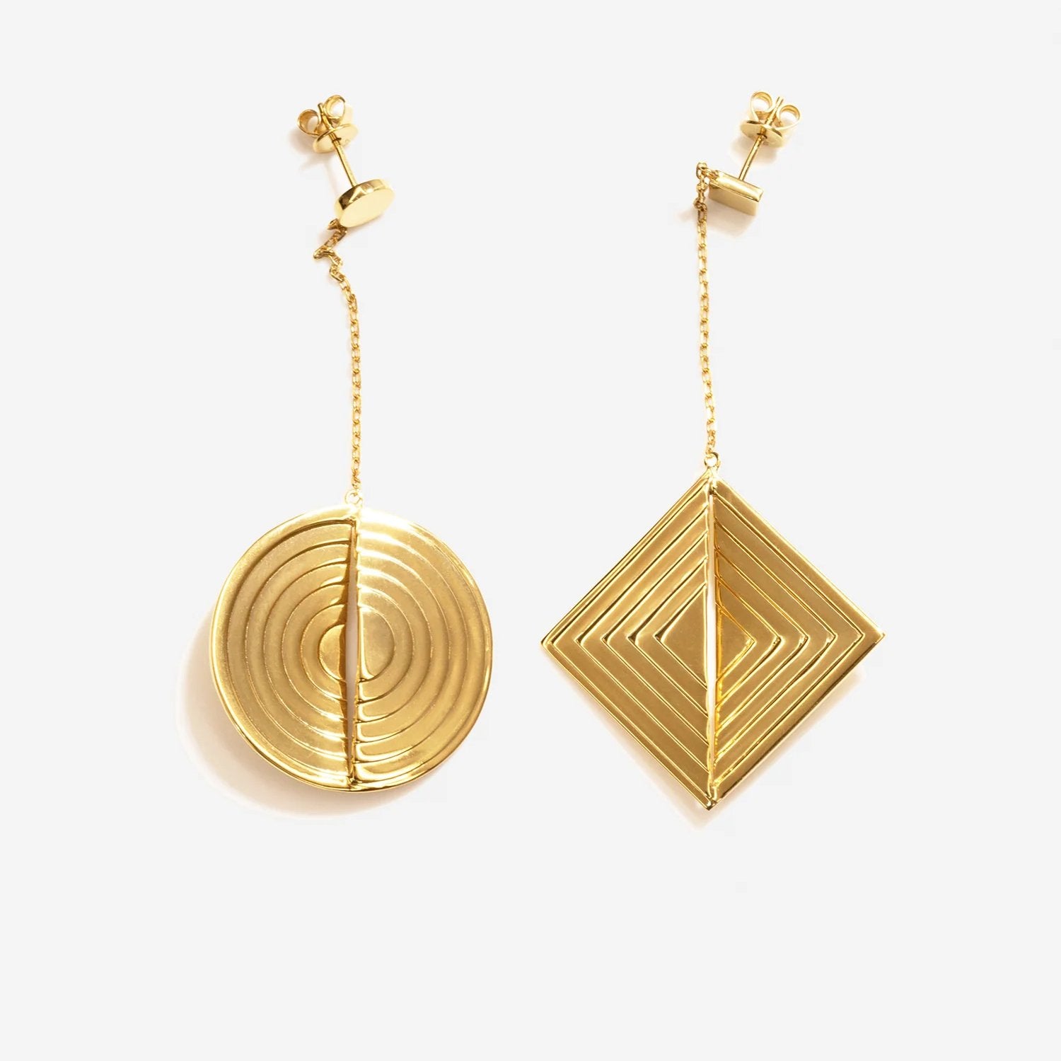 CONTROL POINTS RECCLE GEOMETRIC EARRING  |  TROVE & TONE