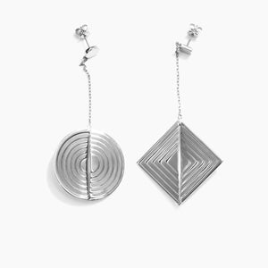 CONTROL POINTS RECCLE GEOMETRIC EARRING  |  TROVE & TONE