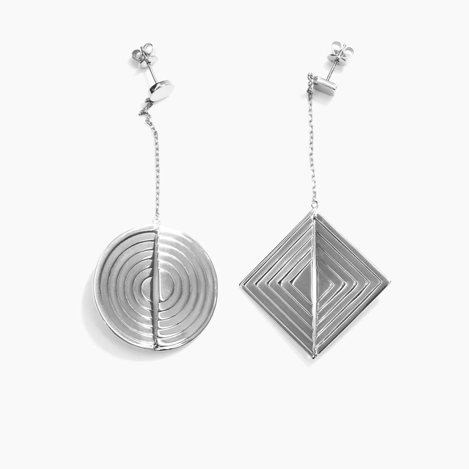 CONTROL POINTS RECCLE GEOMETRIC EARRING  |  TROVE & TONE
