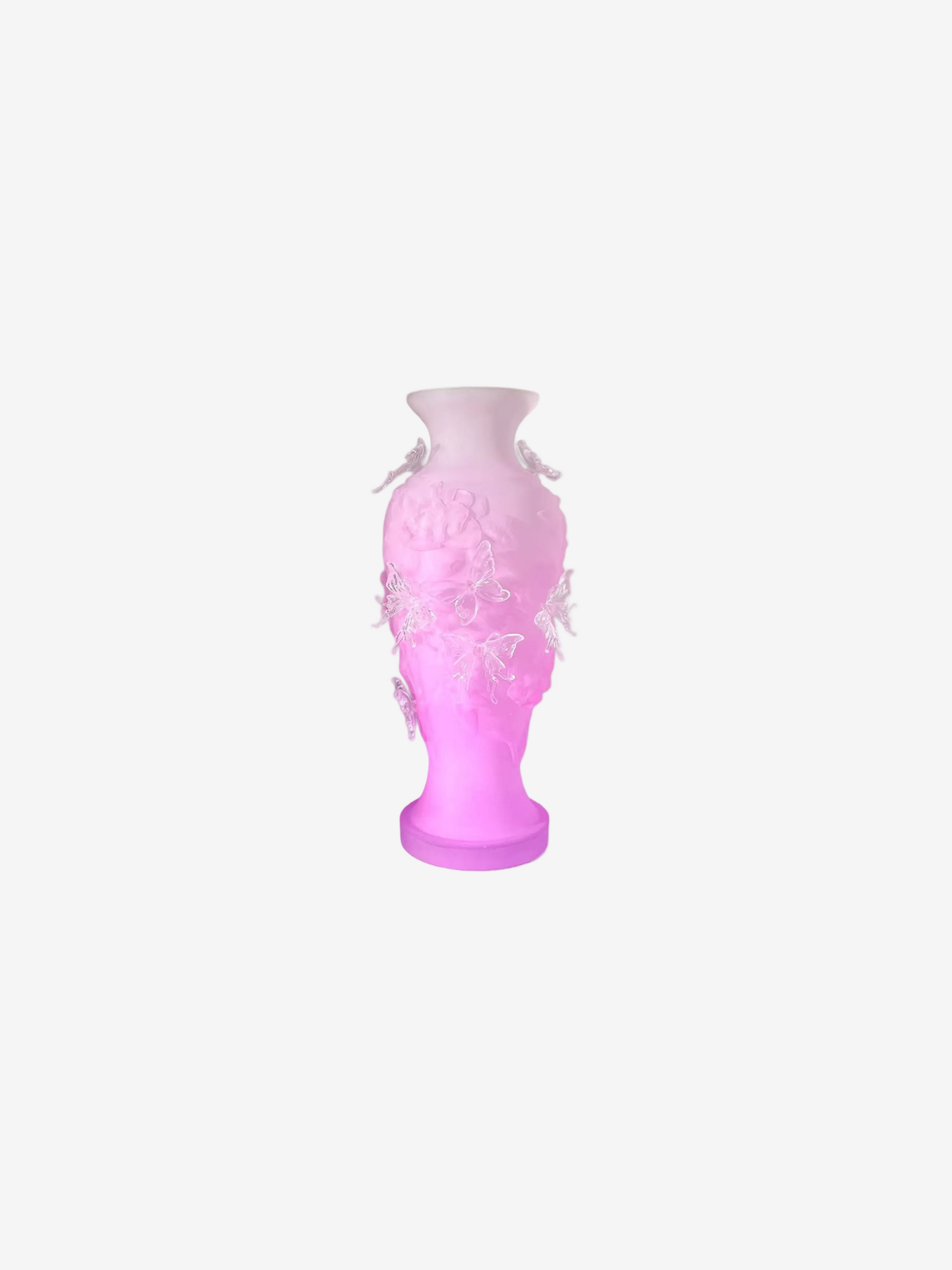 livarié flower Matte Pink Large Papillon Vif Vase  |  TROVE & TONE