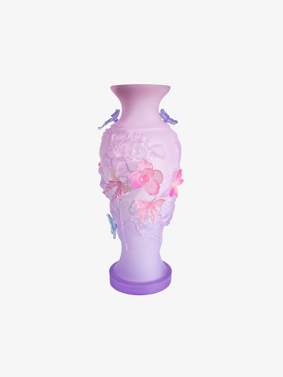 livarié flower PINK PURPLE GRADIENT PAPILLON VIF VASE  |  TROVE & TONE