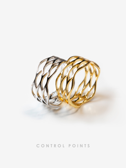 TROVE & TONE CIRCULAR GRID MESH RING  |  TROVE & TONE