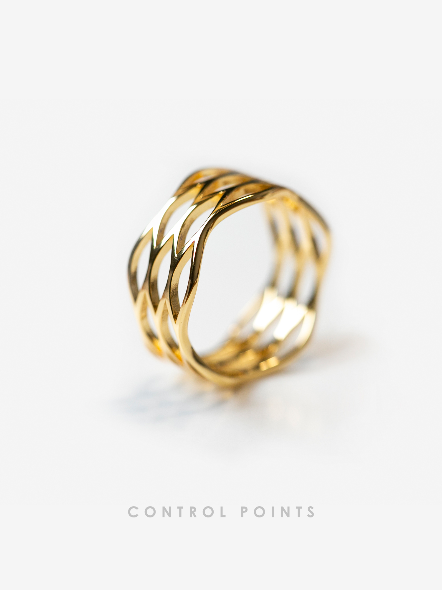 TROVE & TONE CIRCULAR GRID MESH RING  |  TROVE & TONE