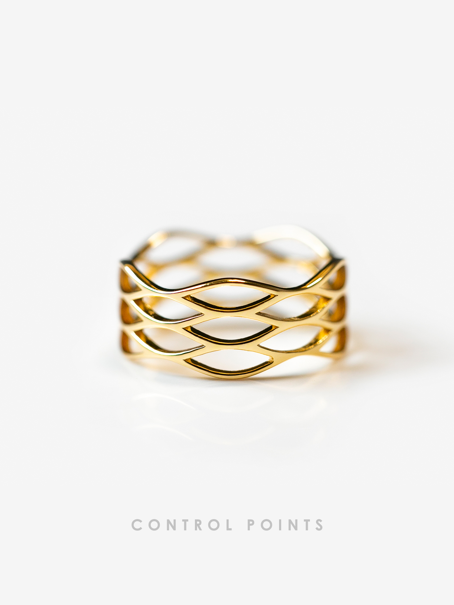 TROVE & TONE CIRCULAR GRID MESH RING  |  TROVE & TONE
