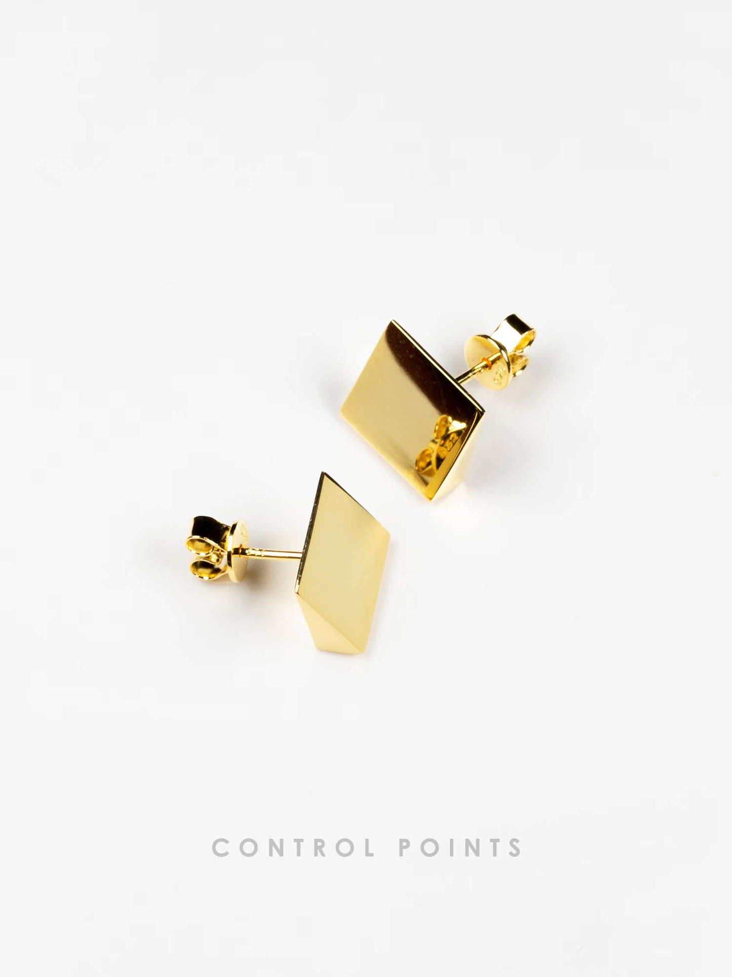 CONTROL POINTS ANGLE 15 STUD EARRINGS  |  TROVE & TONE