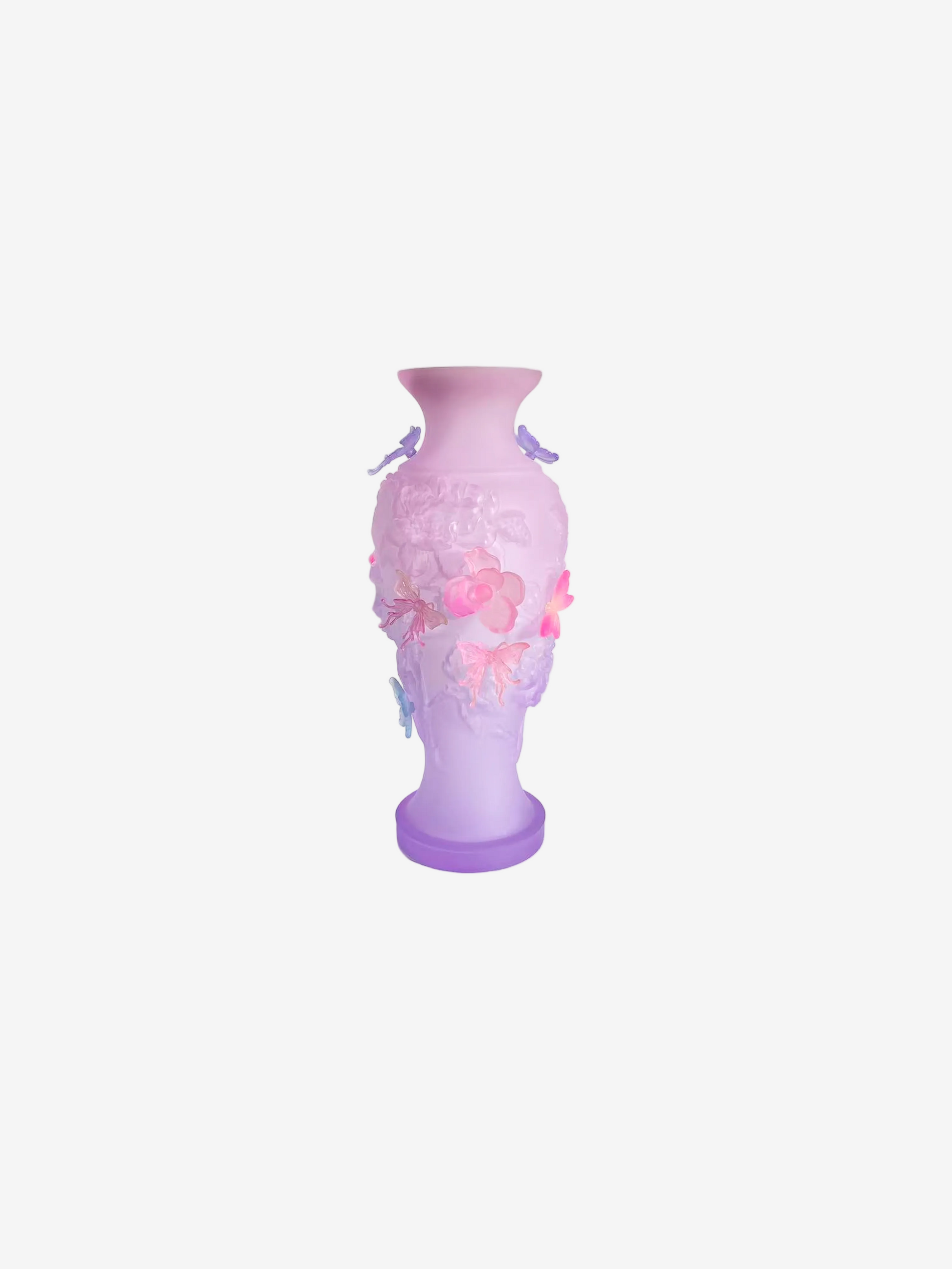 livarié flower Pink Purple Gradient Papillon Vif Vase  |  TROVE & TONE
