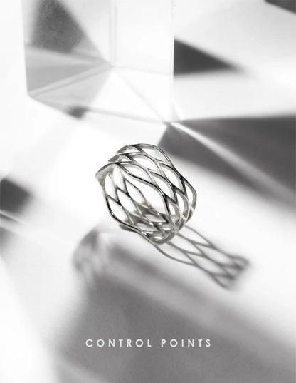 TROVE & TONE CIRCULAR GRID MESH RING  |  TROVE & TONE