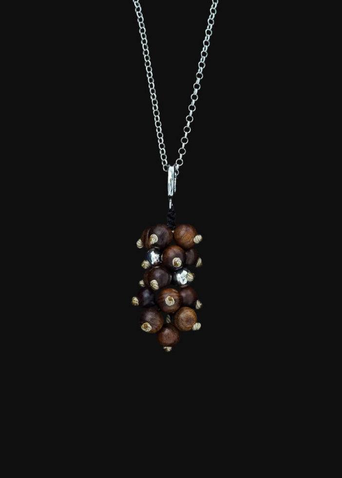 Aesth & Util NATURAL SANDALWOOD GRAPE MULTIWAY BAG CHARM  |  TROVE & TONE