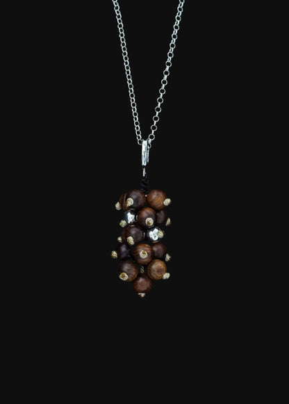Aesth & Util NATURAL SANDALWOOD GRAPE MULTIWAY BAG CHARM  |  TROVE & TONE