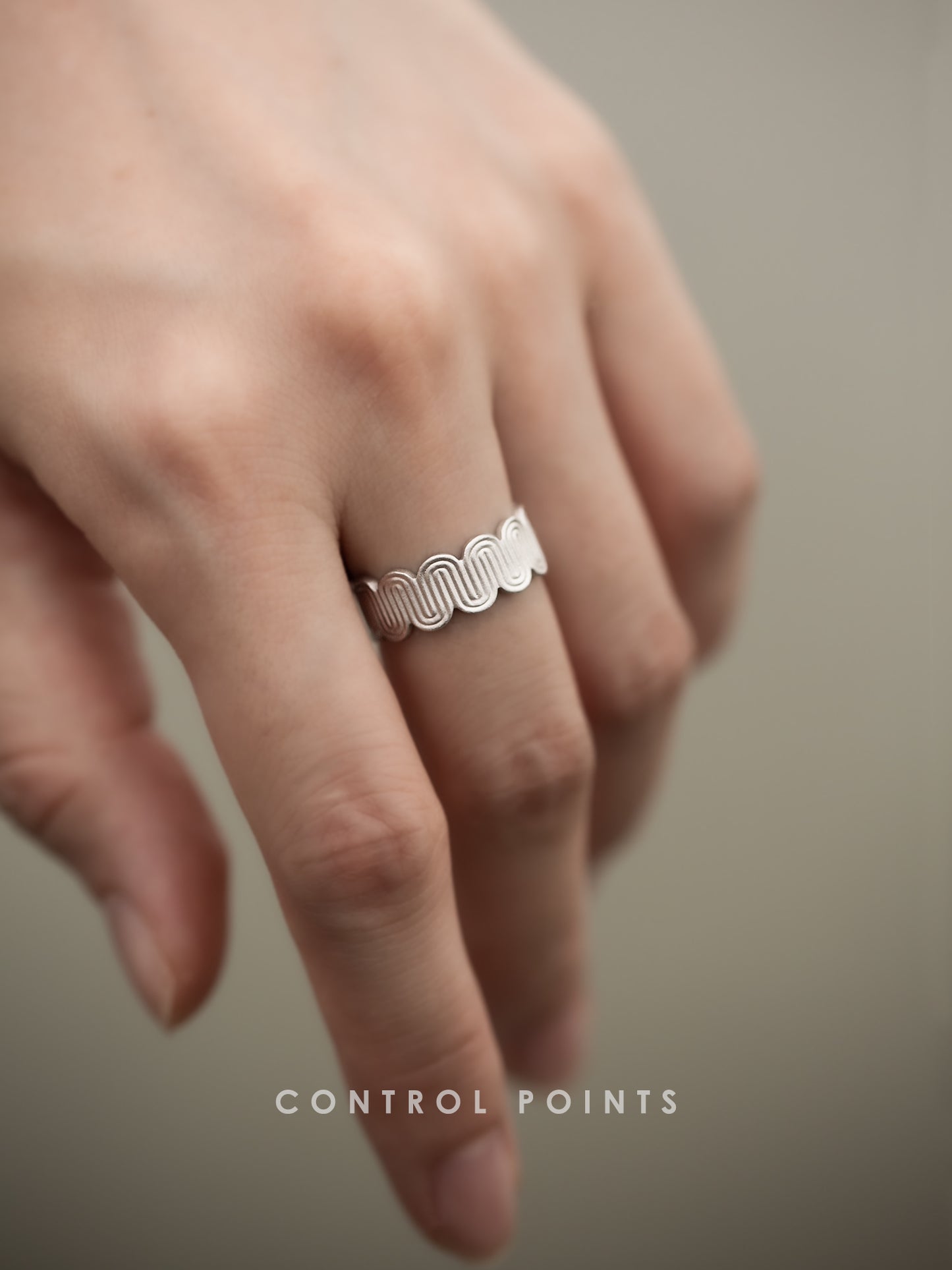 CONTROL POINTS DECO CURVED MEANDER RING  |  TROVE & TONE