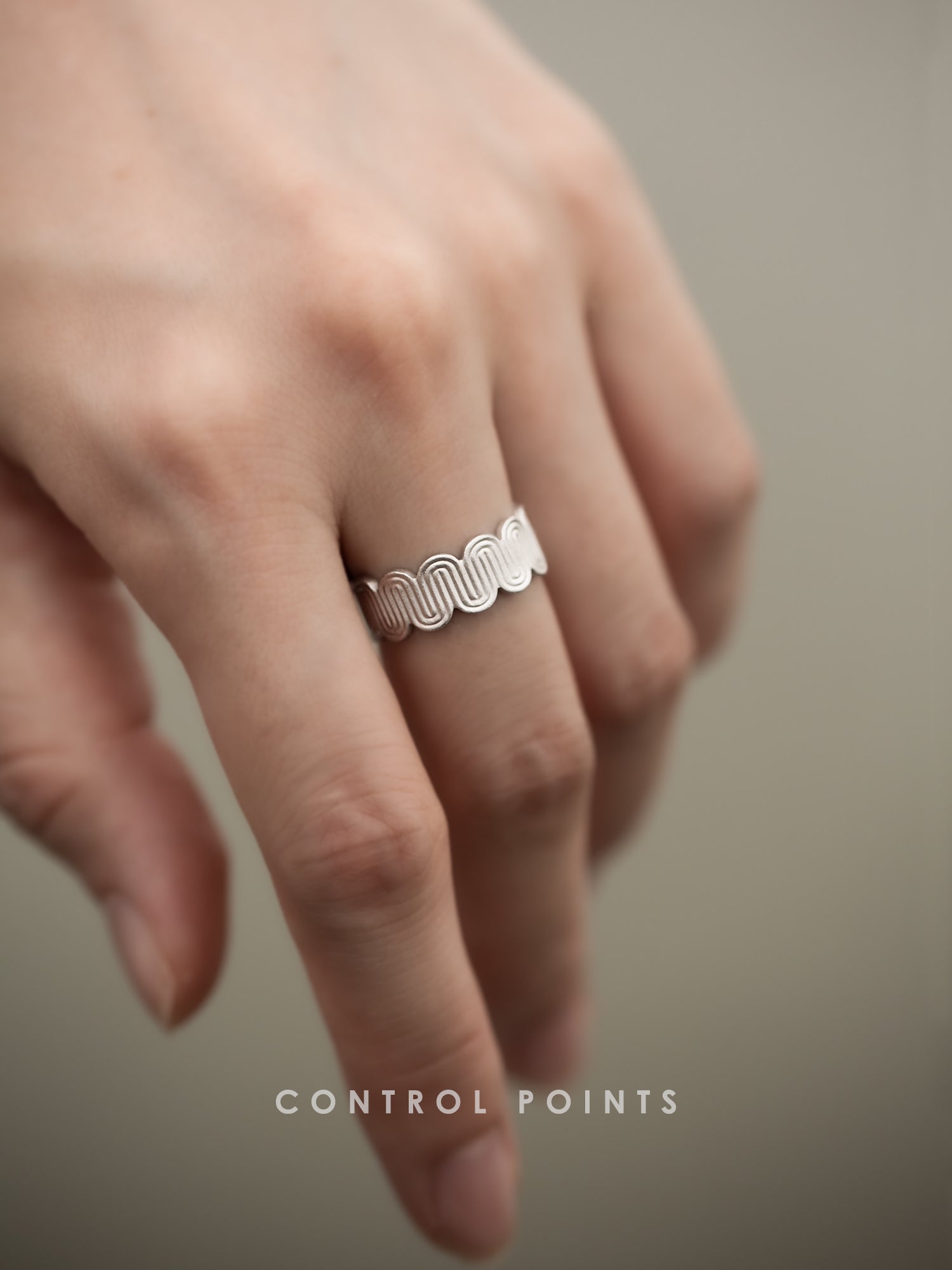 CONTROL POINTS DECO CURVED MEANDER RING  |  TROVE & TONE