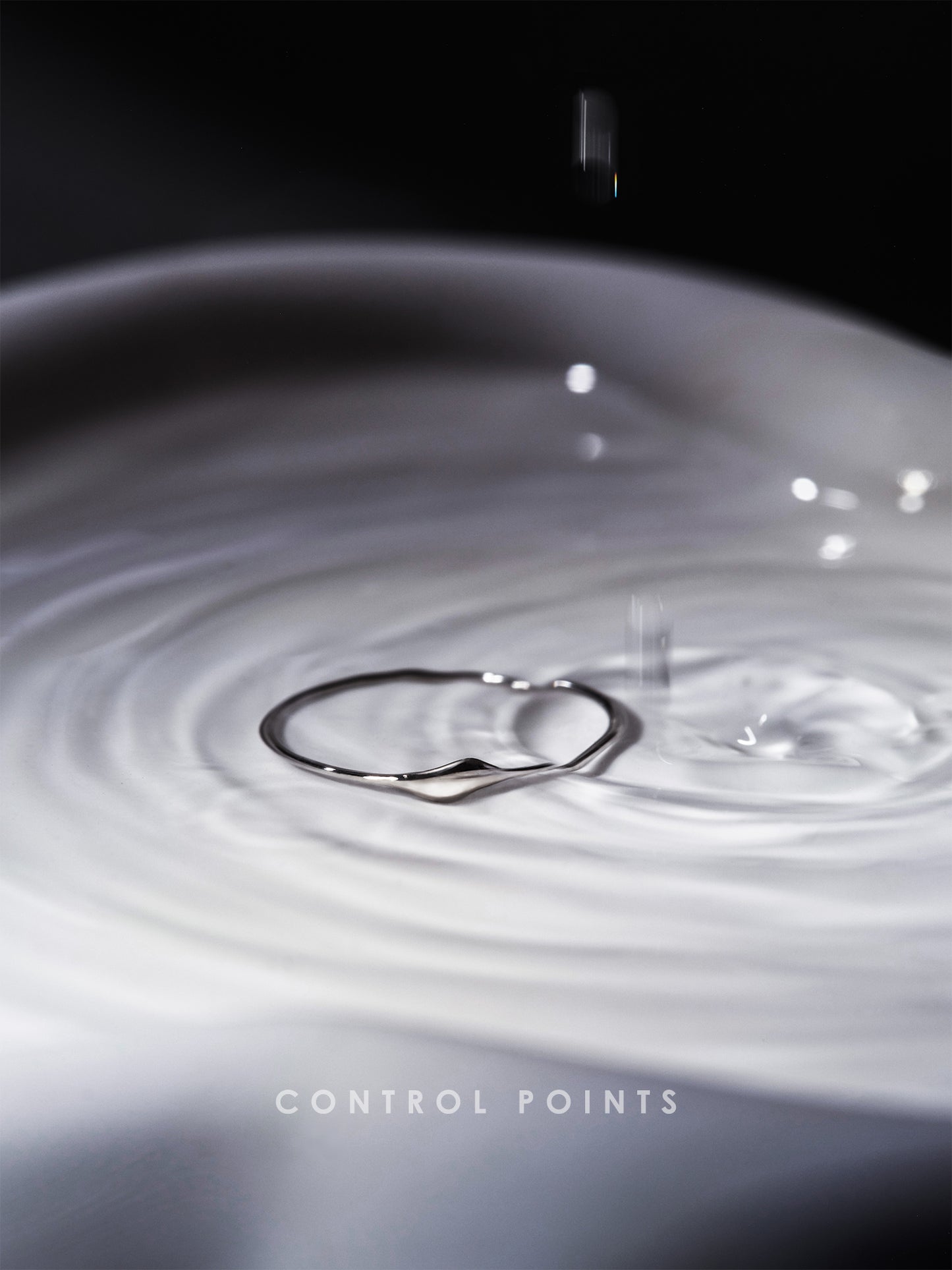 CONTROL POINTS MINIMALIST WATER DROP RING  |  TROVE & TONE