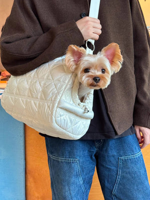 BARREL PUFFER PET CARRIER BAG