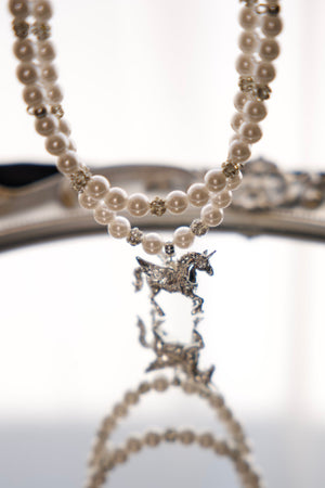 LUCKY PEGASUS CHARM NECKLACE