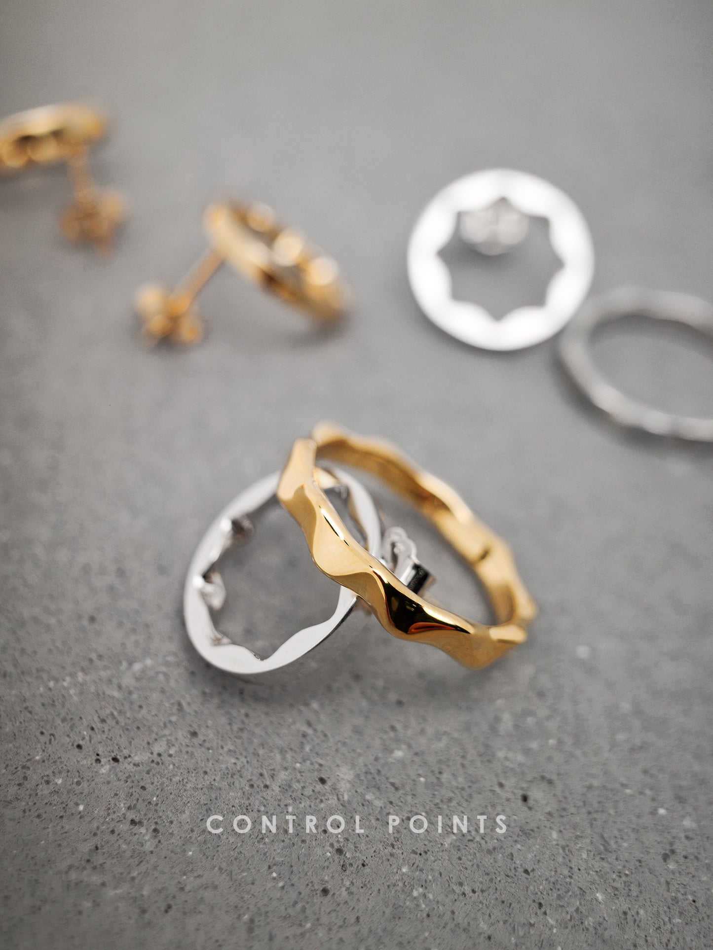 CONTROL POINTS ORGANIC WAVY STACKING RING  |  TROVE & TONE