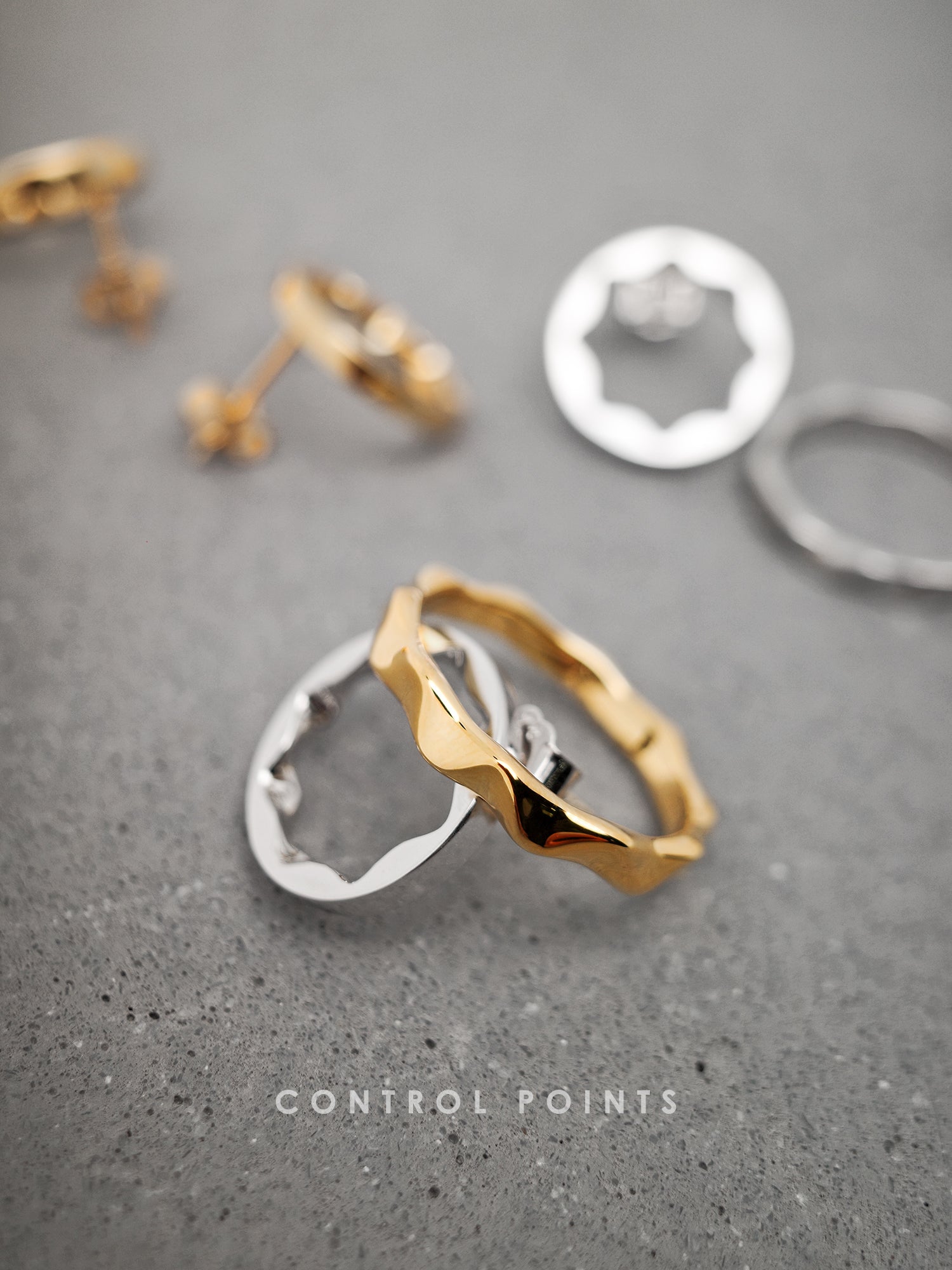 CONTROL POINTS ORGANIC WAVY STACKING RING  |  TROVE & TONE