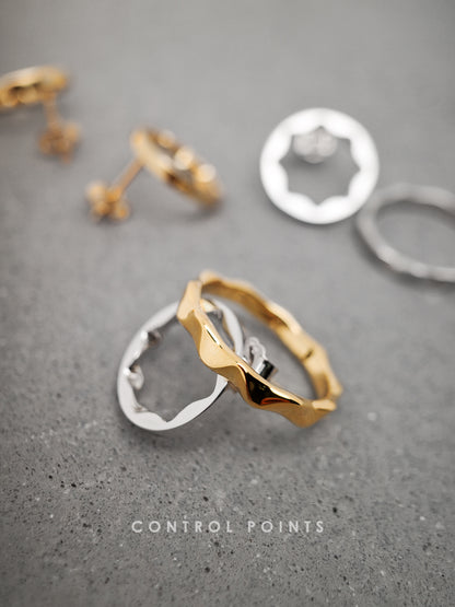 CONTROL POINTS ORGANIC WAVY STACKING RING  |  TROVE & TONE