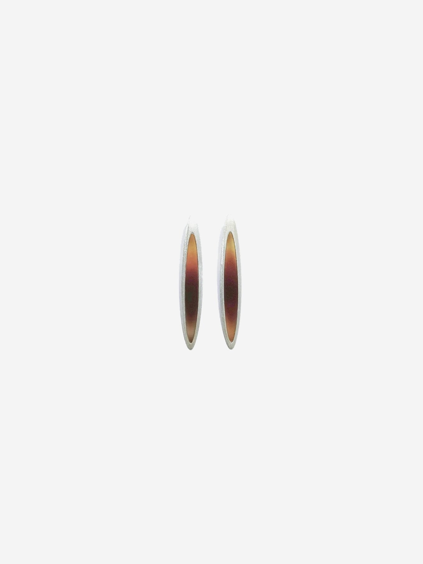 ON IISLAND OVAL PRINTED GLASS STUD EARRINGS  |  TROVE & TONE