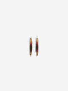 ON IISLAND OVAL PRINTED GLASS STUD EARRINGS  |  TROVE & TONE