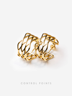 TROVE & TONE CIRCULAR GRID MESH EARRING  |  TROVE & TONE