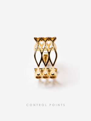 TROVE & TONE CIRCULAR GRID MESH EARRING  |  TROVE & TONE