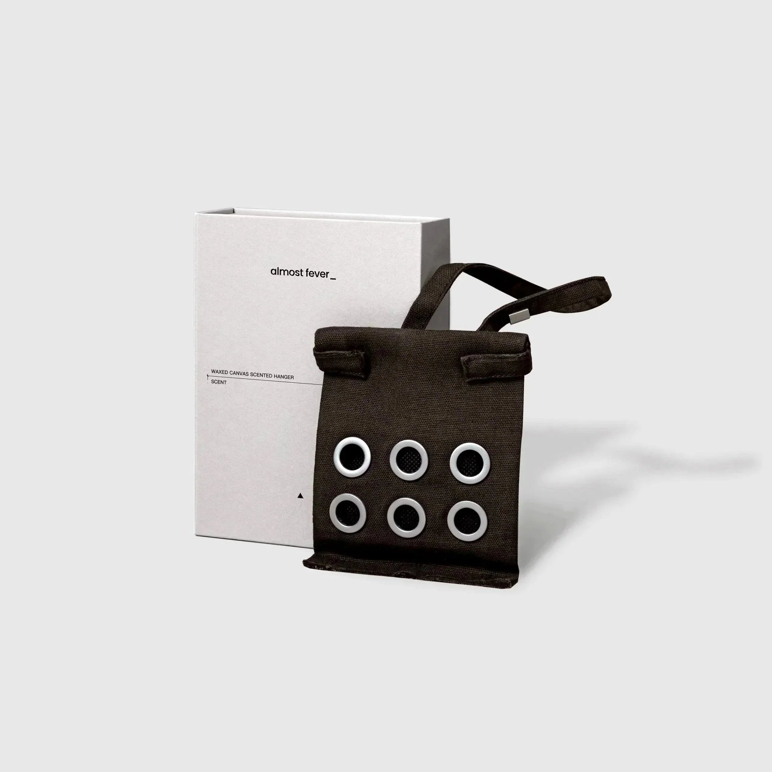 almost fever_ WAXED CANVAS SCENTED HANGER 03  |  TROVE & TONE