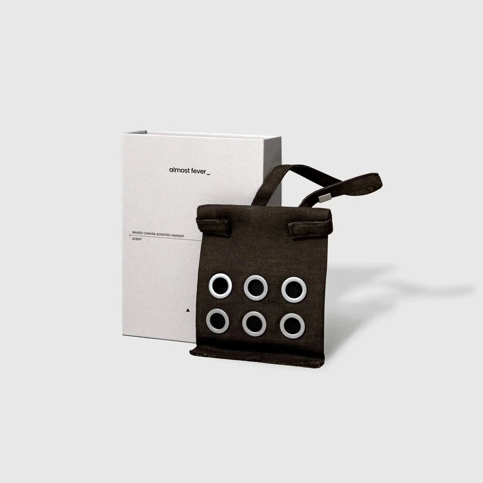 almost fever_ WAXED CANVAS SCENTED HANGER 03  |  TROVE & TONE