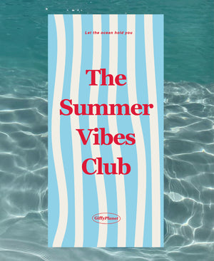GiffyPlanet STAYCATION STRIPED QUICK-DRY BEACH TOWEL  |  TROVE & TONE