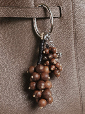 Aesth & Util NATURAL SANDALWOOD GRAPE MULTIWAY BAG CHARM  |  TROVE & TONE
