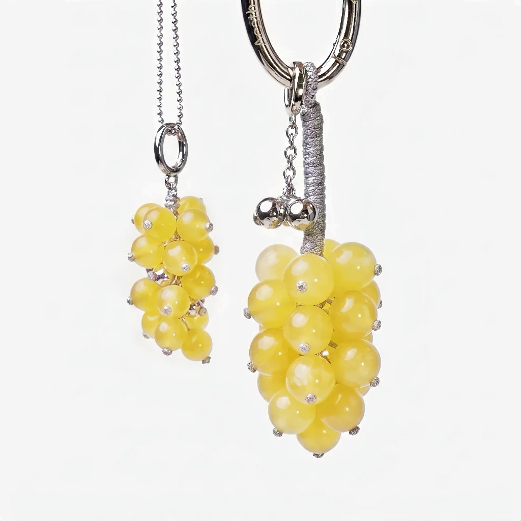 Aesth & Util YELLOW AMBER GRAPE MULTIWAY BAG CHARM  |  TROVE & TONE