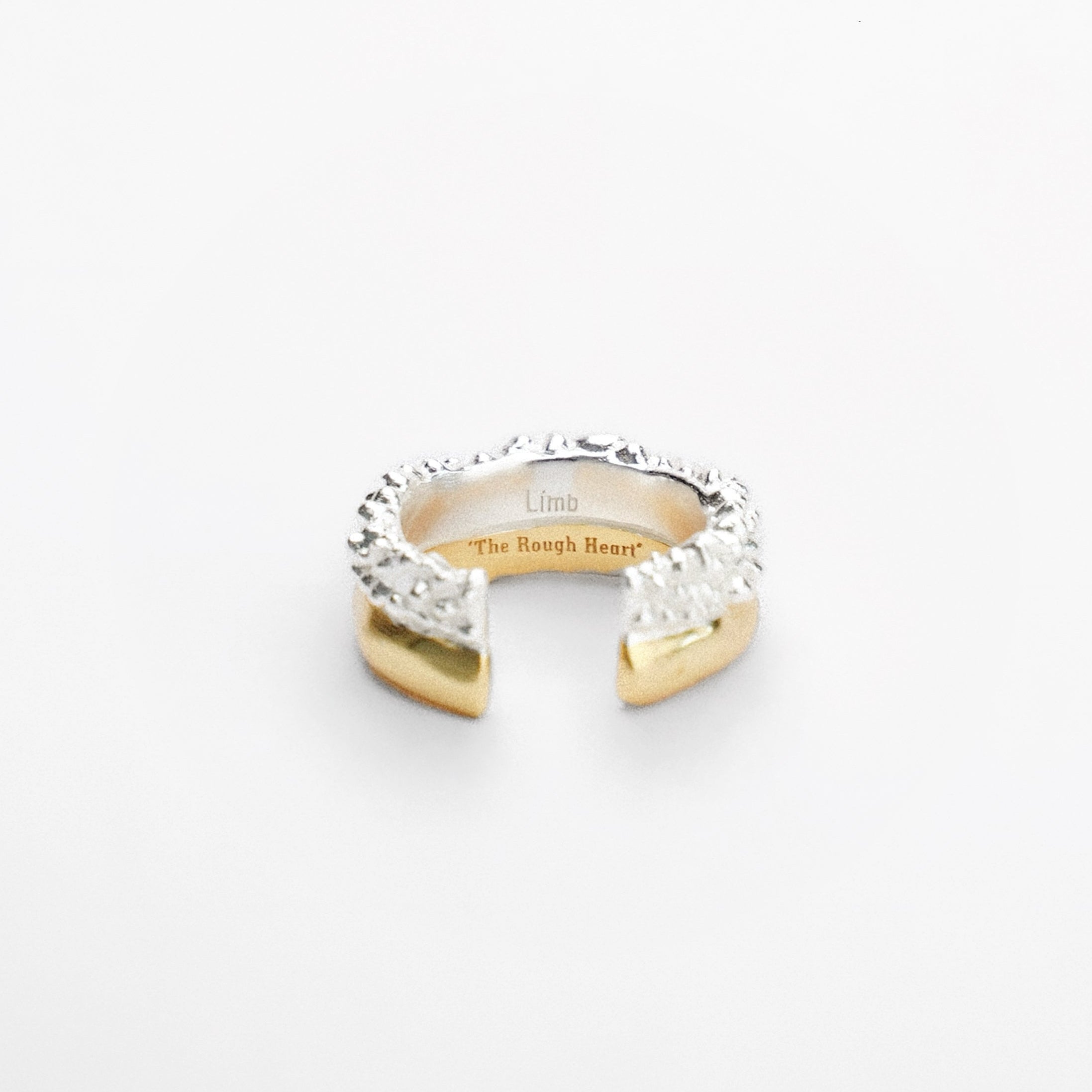 IRREGULAR MOLTEN TWO-TONE OPEN RING