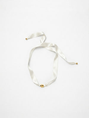 SATIN TIE SILK NECKLACE