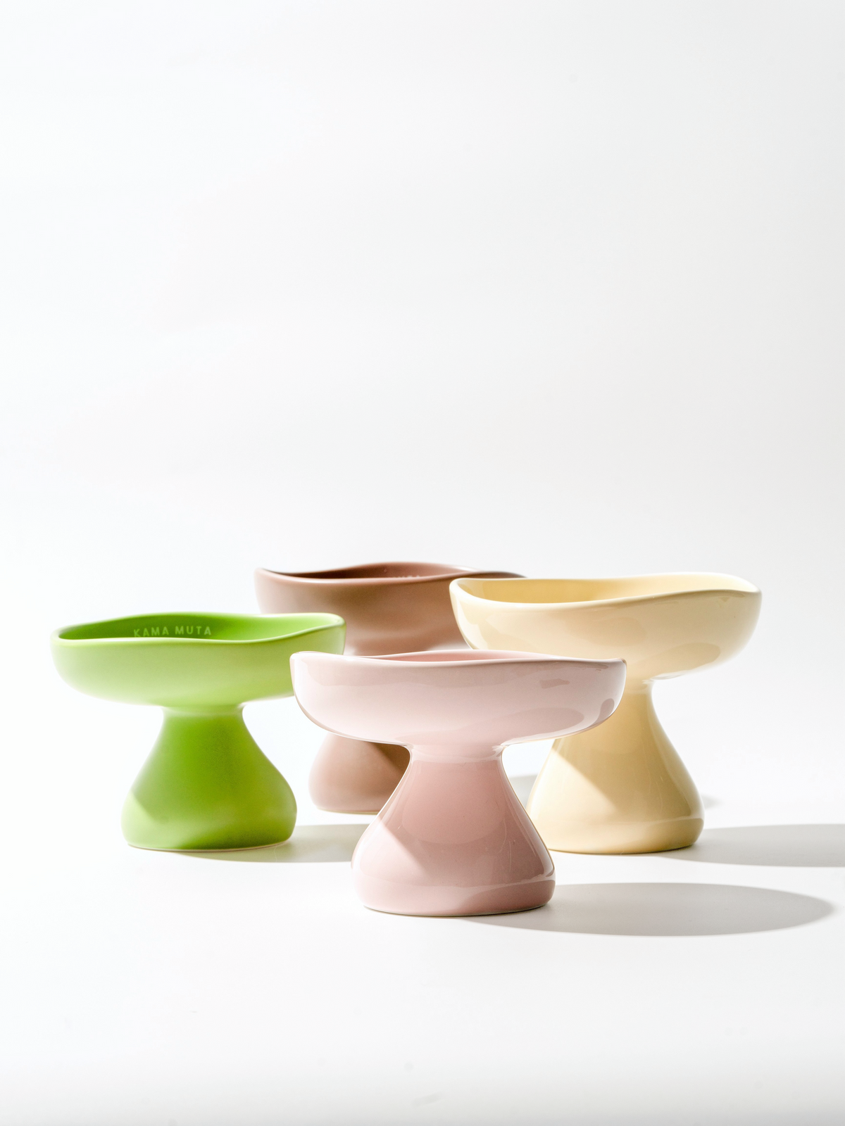 PASTEL CERAMIC ELEVATED PET BOWL
