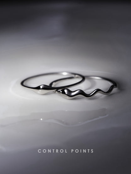 CONTROL POINTS MINIMALIST WATER DROP RING  |  TROVE & TONE
