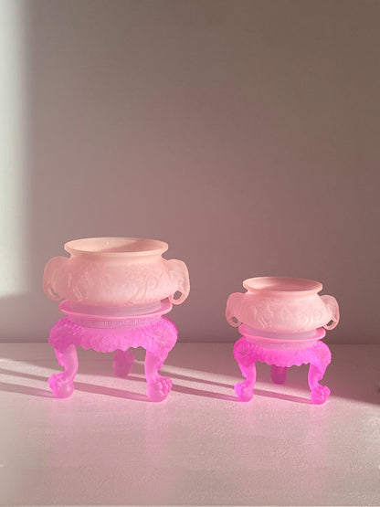 livarié flower TWIN ELEPHANT CENSER PINK  |  TROVE & TONE