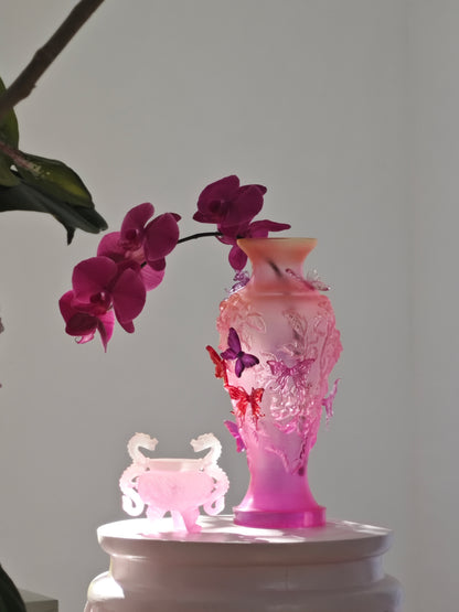 livarié flower Barbie Pink Papillon Vif Vase  |  TROVE & TONE