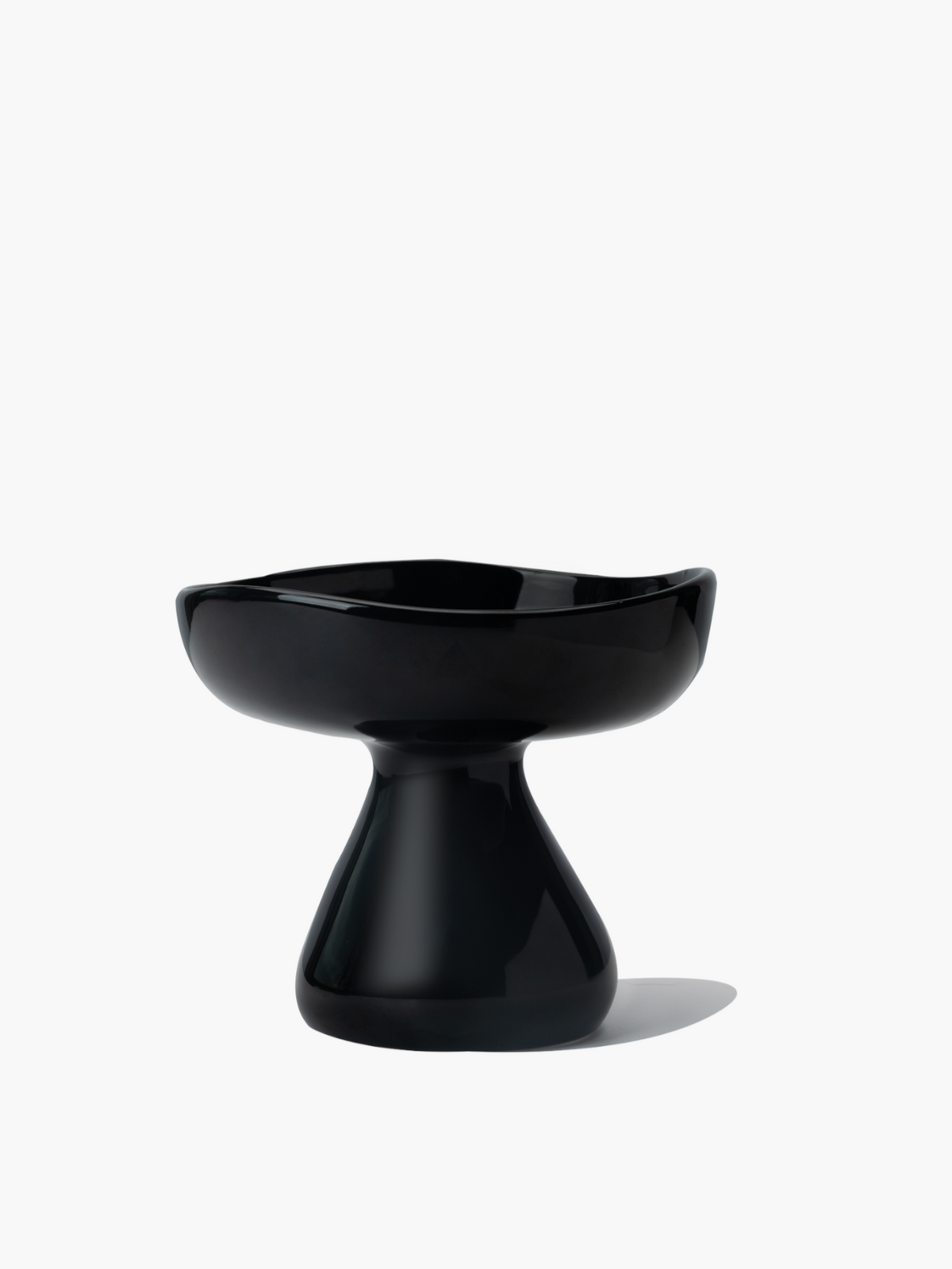 MONOCHROME CERAMIC ELEVATED PET BOWL