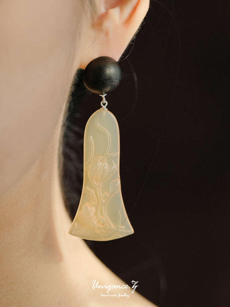 UNIGANCE.Z CALABASH VINE STUD EARRINGS  |  TROVE & TONE