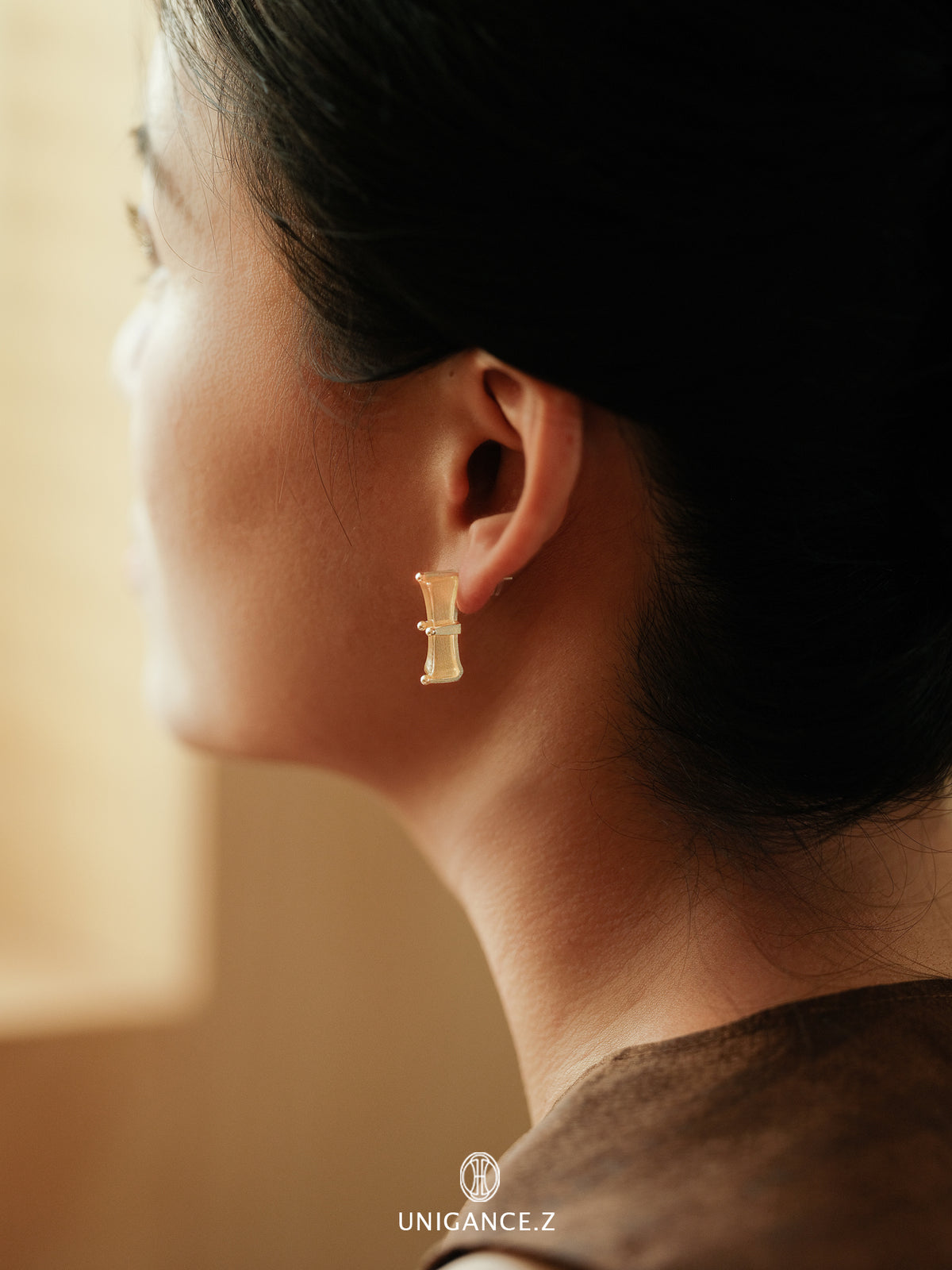 UNIGANCE.Z BAMBOO BRANCH STUD EARRINGS  |  TROVE & TONE