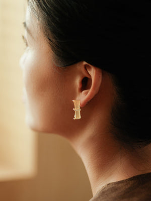 UNIGANCE.Z BAMBOO BRANCH STUD EARRINGS  |  TROVE & TONE