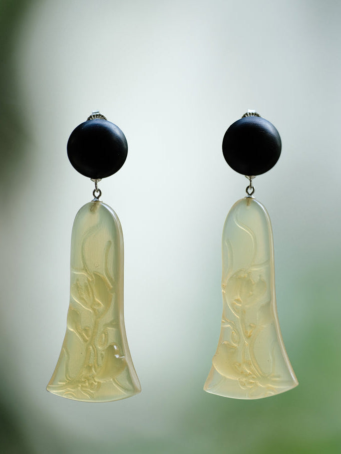 UNIGANCE.Z CALABASH VINE STUD EARRINGS  |  TROVE & TONE