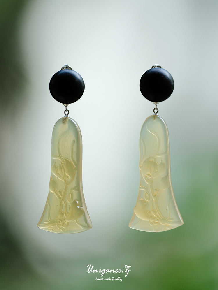 UNIGANCE.Z CALABASH VINE STUD EARRINGS  |  TROVE & TONE