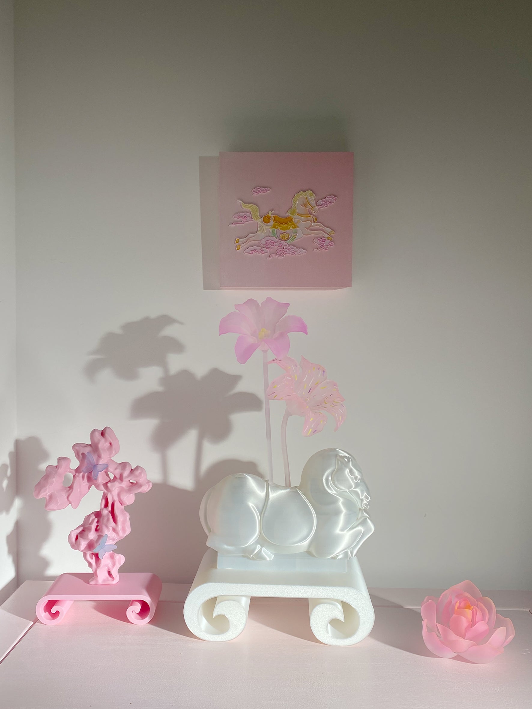 livarié flower AUSPICIOUS CLOUD HORSE WALL ART  |  TROVE & TONE