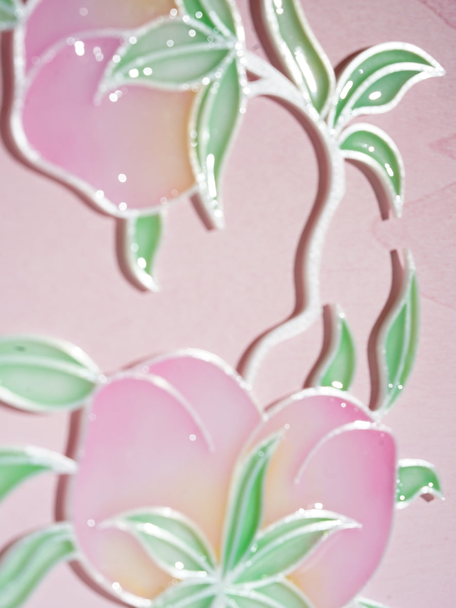 livarié flower PEACH CLUSTER WALL ART  |  TROVE & TONE