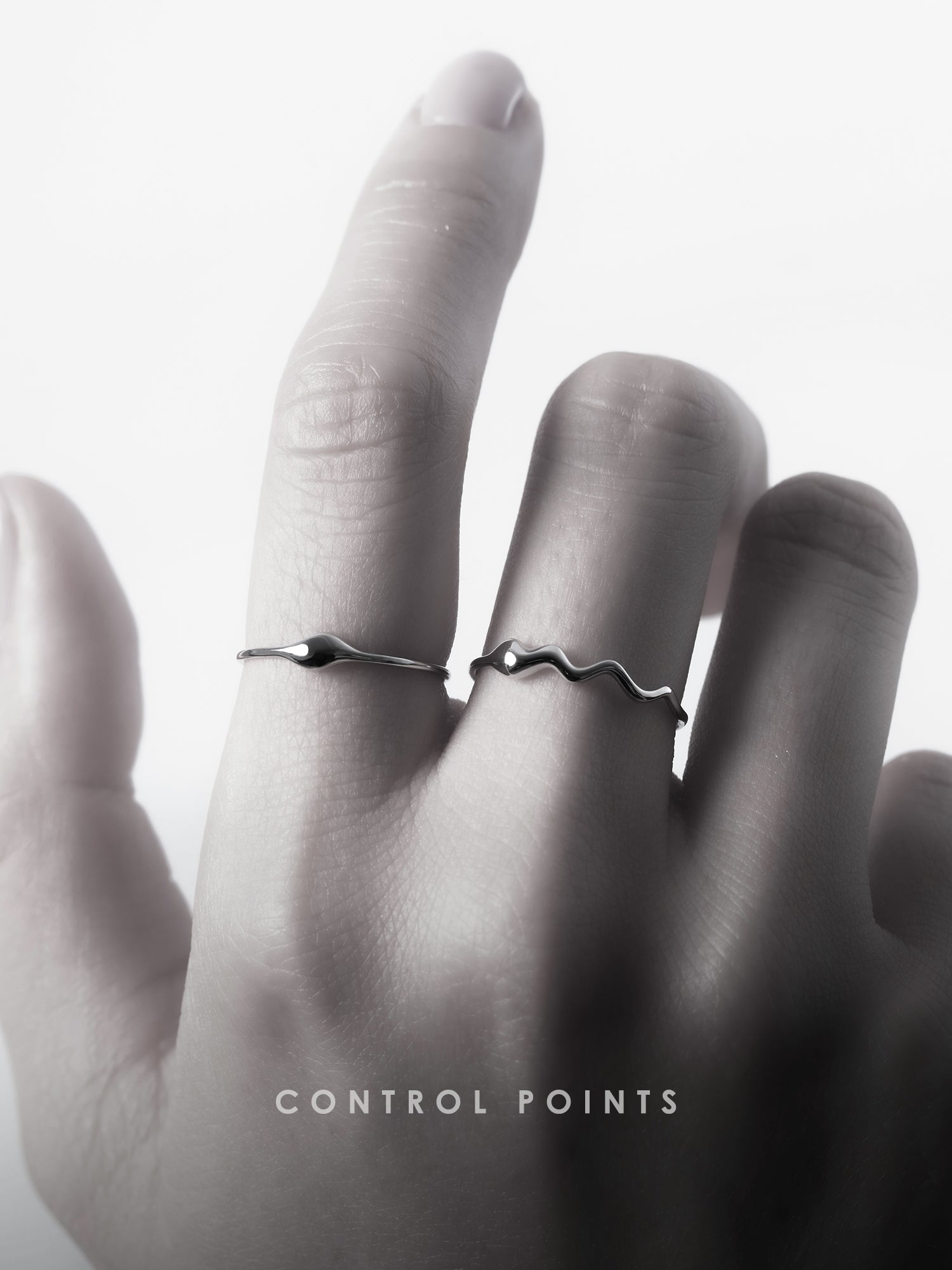 CONTROL POINTS MINIMALIST WATER DROP RING  |  TROVE & TONE