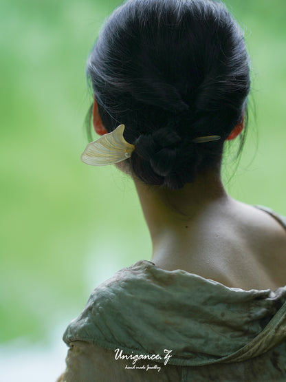 UNIGANCE.Z GINKGO LEAF HAIRPIN  |  TROVE & TONE