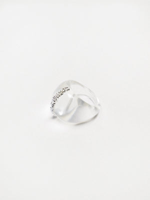 Limb TRANSPARENT TEXTURE RESIN RING  |  TROVE & TONE