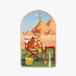 TENNIS BALL ARCHED CAT SCRATCHING MAT