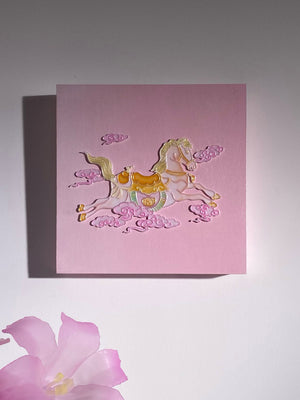 livarié flower AUSPICIOUS CLOUD HORSE WALL ART  |  TROVE & TONE